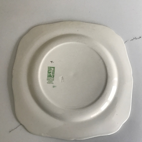 Vintage H&K Tunstall China Square Luncheon 8.75” Salad Cake Plate - Picture 2 of 7